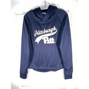 Womens Pittsburgh Pitt Hoodie Champion XL Blue Panthers Vintage Pullover